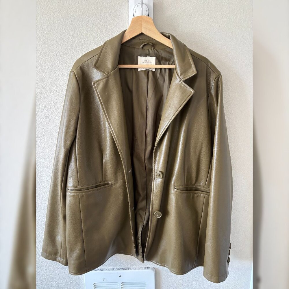 Urban Outfitters Vegan Leather Blazer